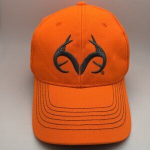 Realtree Hat Cap Adustable Blaze Orange Deer Camp
